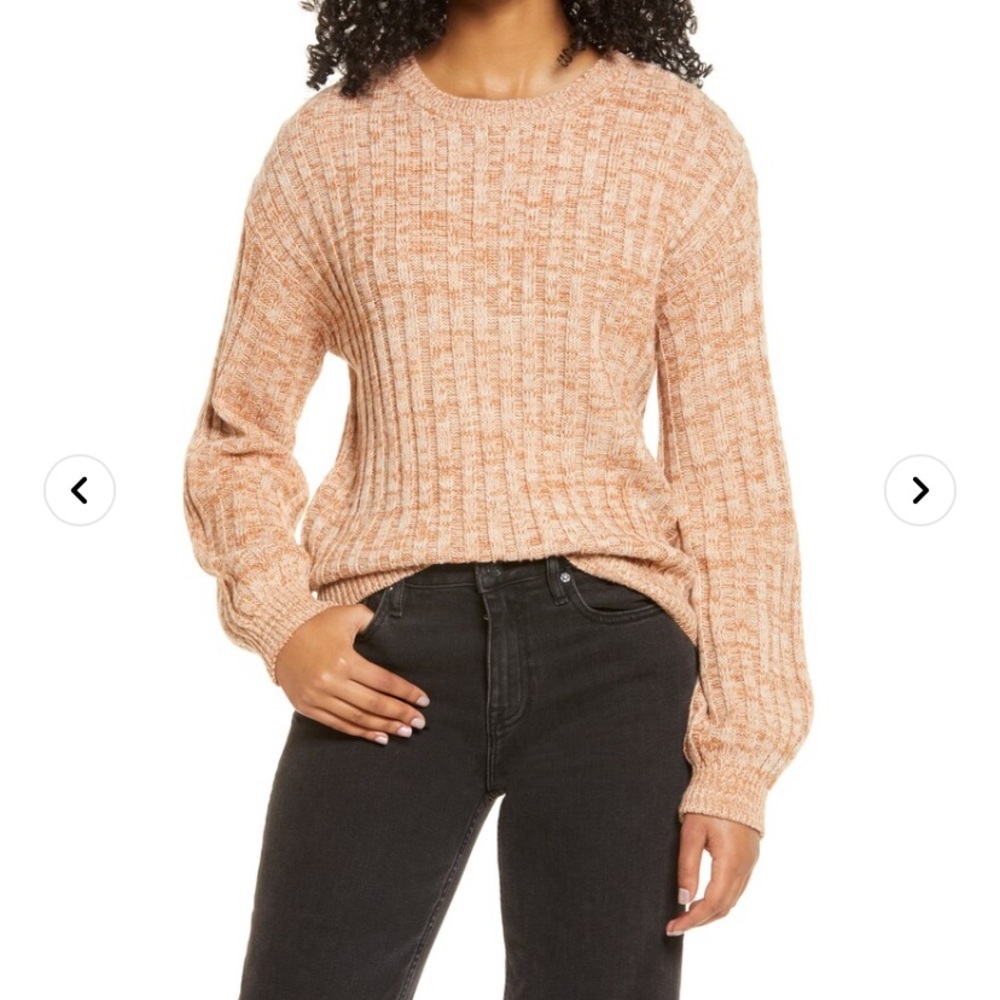 Blank NYC
Heather Ribbed Crewneck Sweater